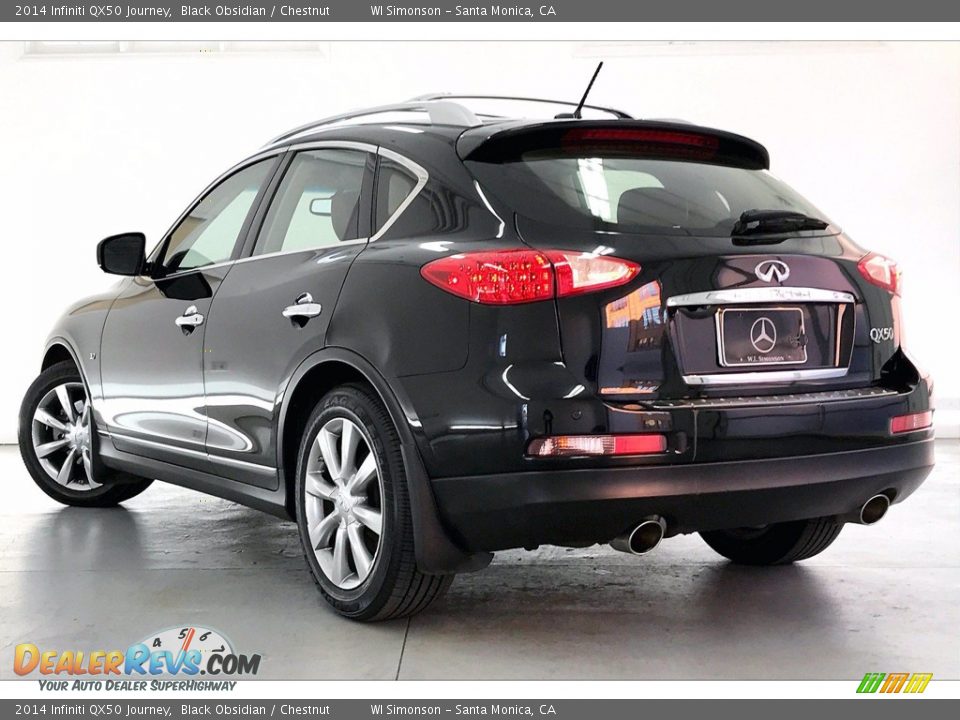 2014 Infiniti QX50 Journey Black Obsidian / Chestnut Photo #10