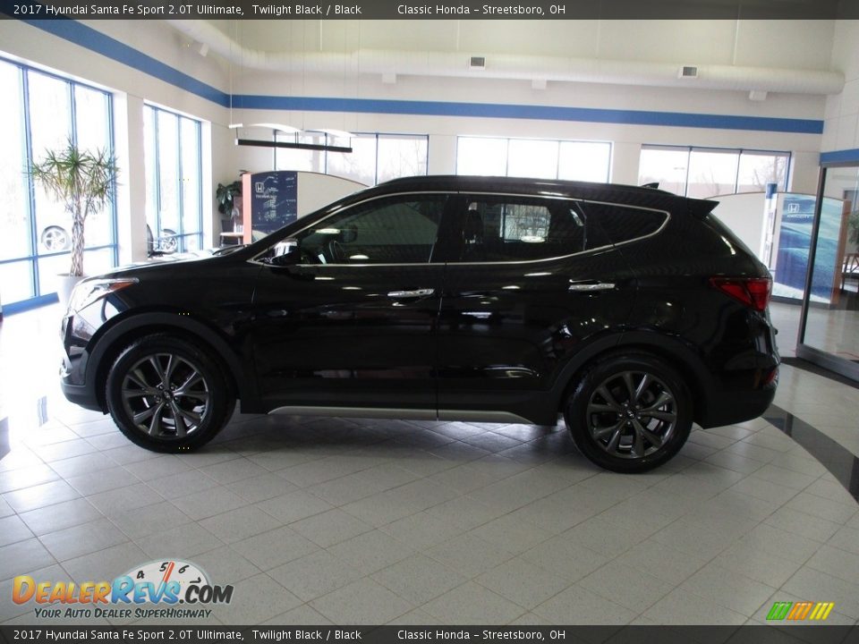 2017 Hyundai Santa Fe Sport 2.0T Ulitimate Twilight Black / Black Photo #10