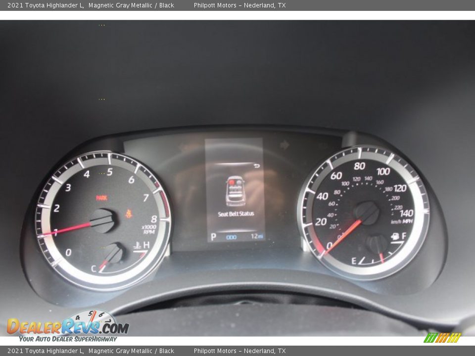 2021 Toyota Highlander L Magnetic Gray Metallic / Black Photo #13