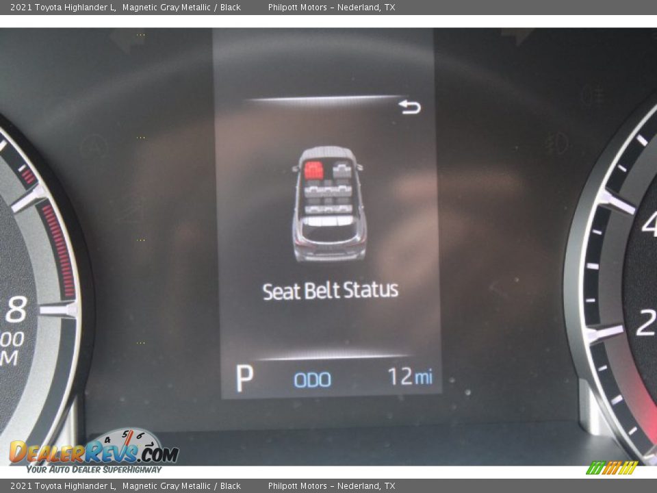 2021 Toyota Highlander L Magnetic Gray Metallic / Black Photo #14