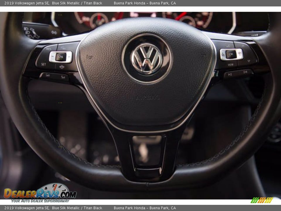 2019 Volkswagen Jetta SE Blue Silk Metallic / Titan Black Photo #15