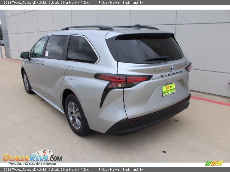 2021 Toyota Sienna LE Hybrid Celestial Silver Metallic / Gray Photo #6