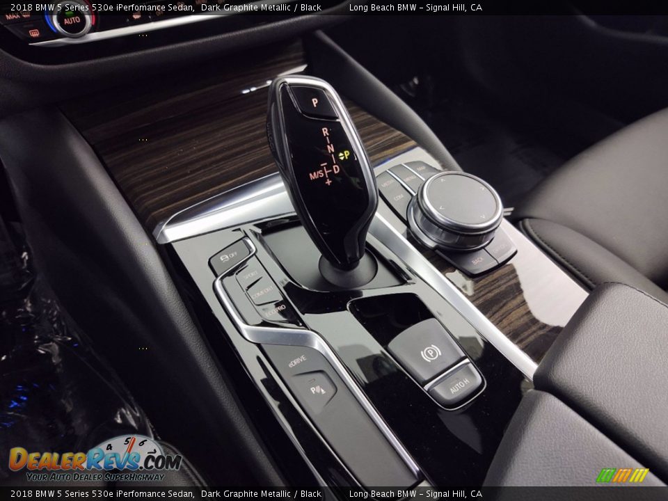2018 BMW 5 Series 530e iPerfomance Sedan Dark Graphite Metallic / Black Photo #28