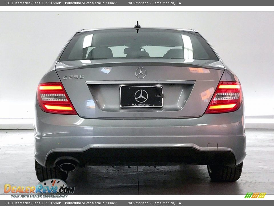 2013 Mercedes-Benz C 250 Sport Palladium Silver Metallic / Black Photo #3