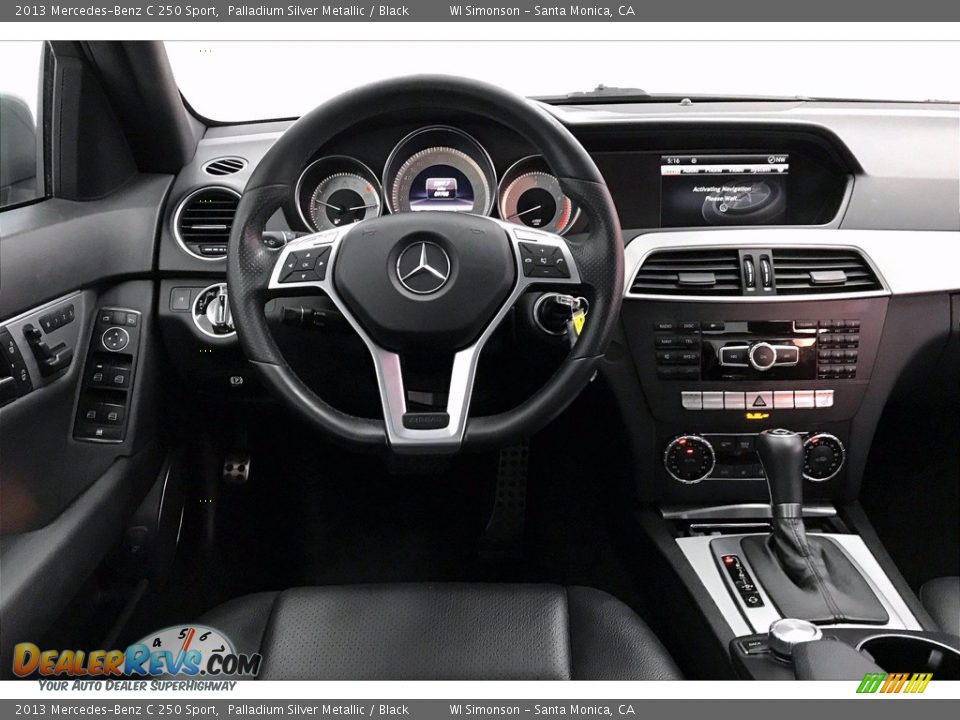 2013 Mercedes-Benz C 250 Sport Palladium Silver Metallic / Black Photo #4