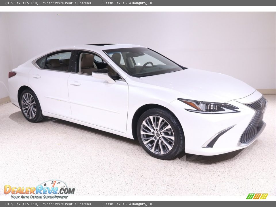 2019 Lexus ES 350 Eminent White Pearl / Chateau Photo #1