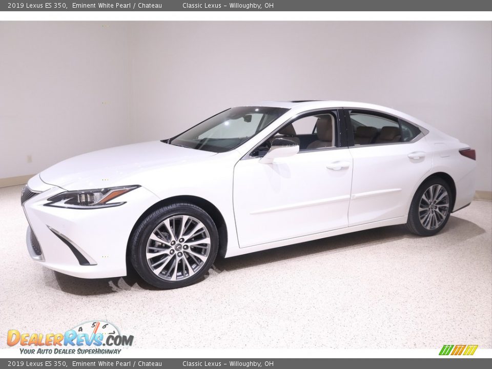 2019 Lexus ES 350 Eminent White Pearl / Chateau Photo #3