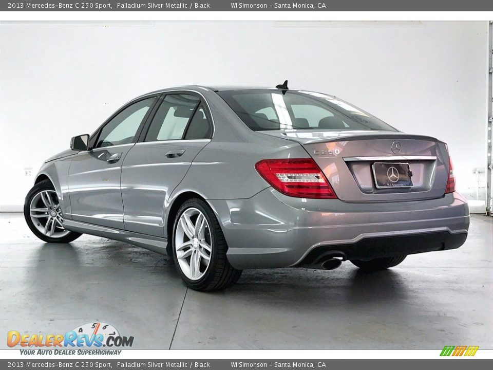 2013 Mercedes-Benz C 250 Sport Palladium Silver Metallic / Black Photo #10