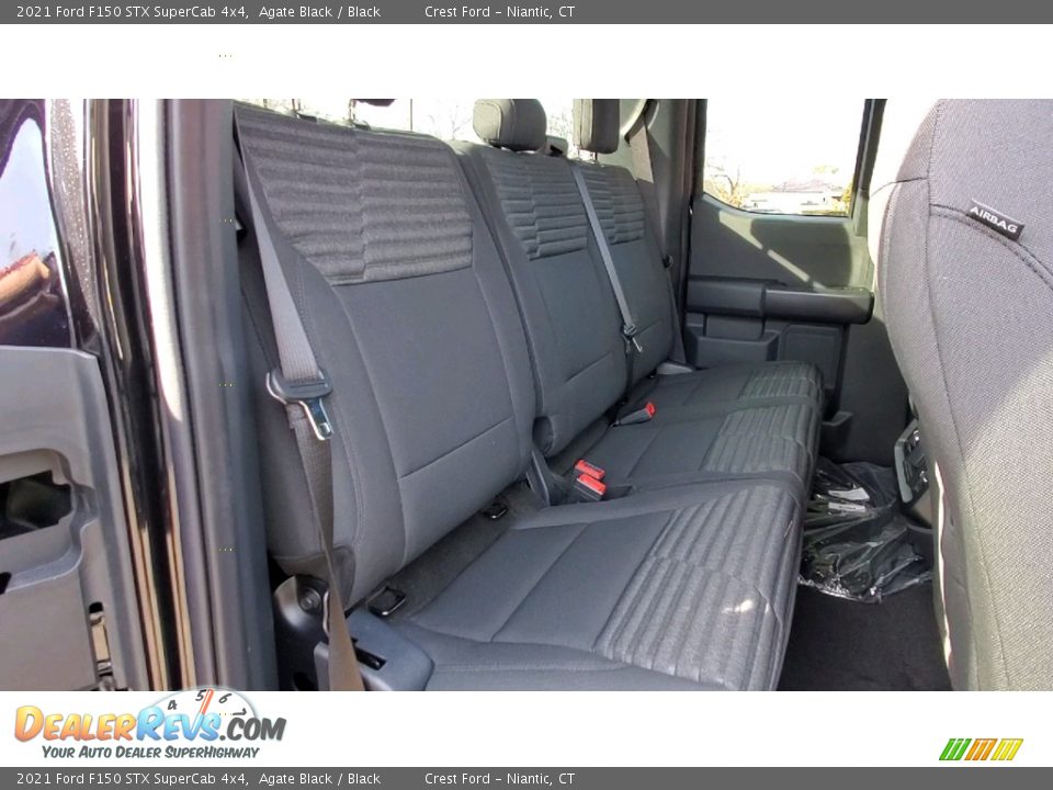 Rear Seat of 2021 Ford F150 STX SuperCab 4x4 Photo #22