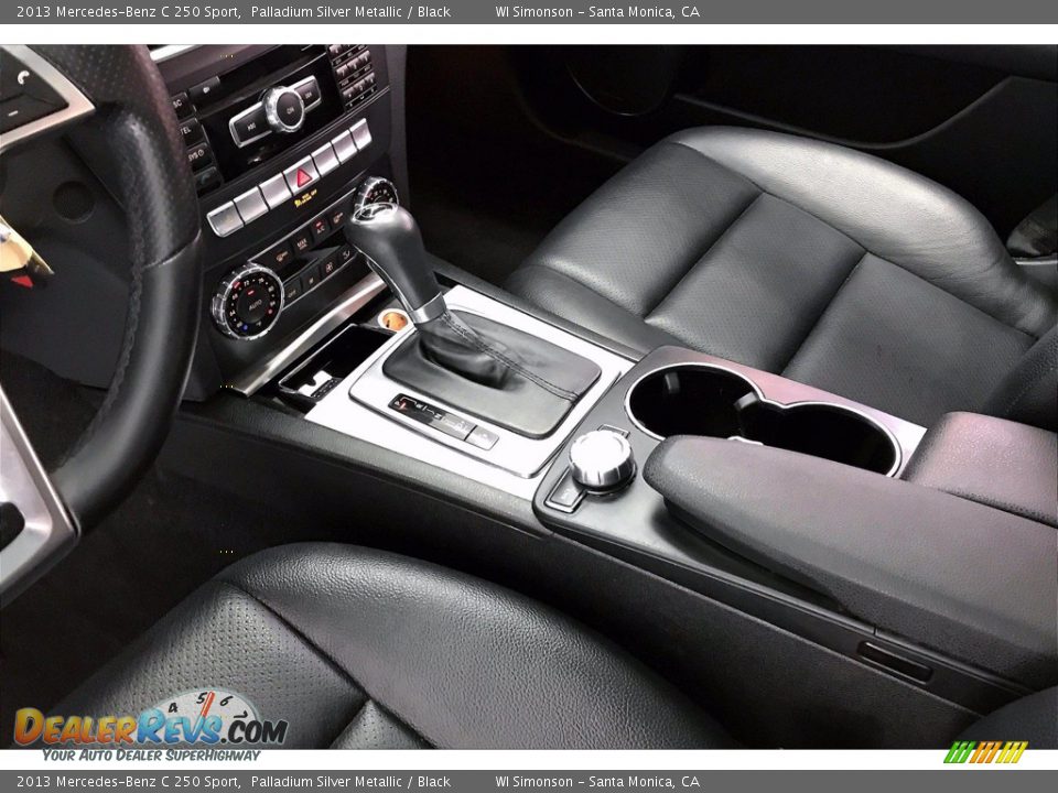 2013 Mercedes-Benz C 250 Sport Palladium Silver Metallic / Black Photo #17