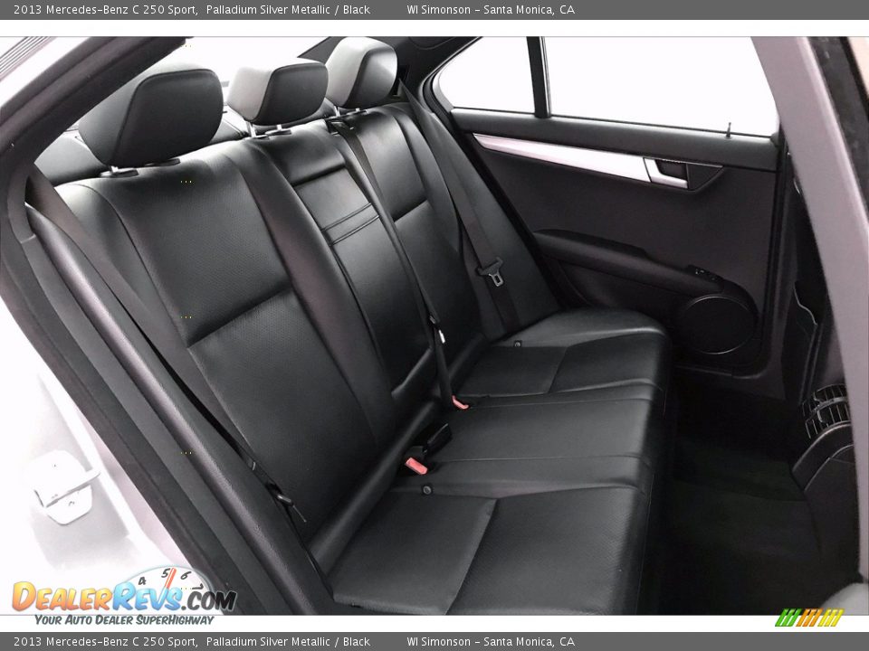 2013 Mercedes-Benz C 250 Sport Palladium Silver Metallic / Black Photo #19