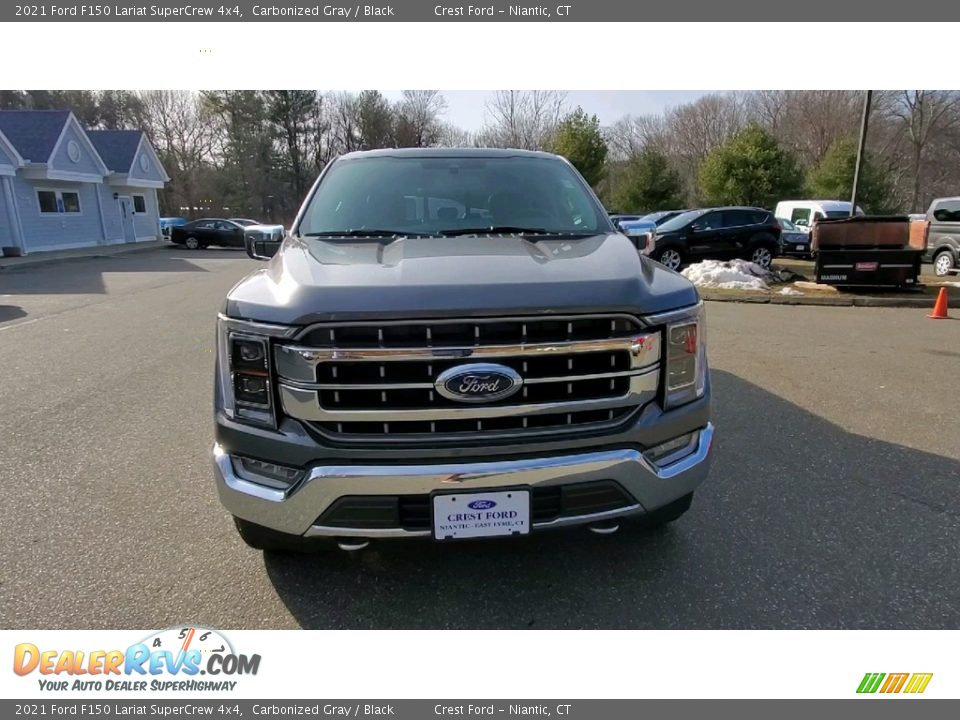 2021 Ford F150 Lariat SuperCrew 4x4 Carbonized Gray / Black Photo #2