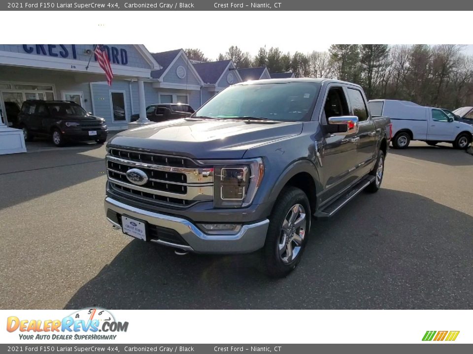 2021 Ford F150 Lariat SuperCrew 4x4 Carbonized Gray / Black Photo #3