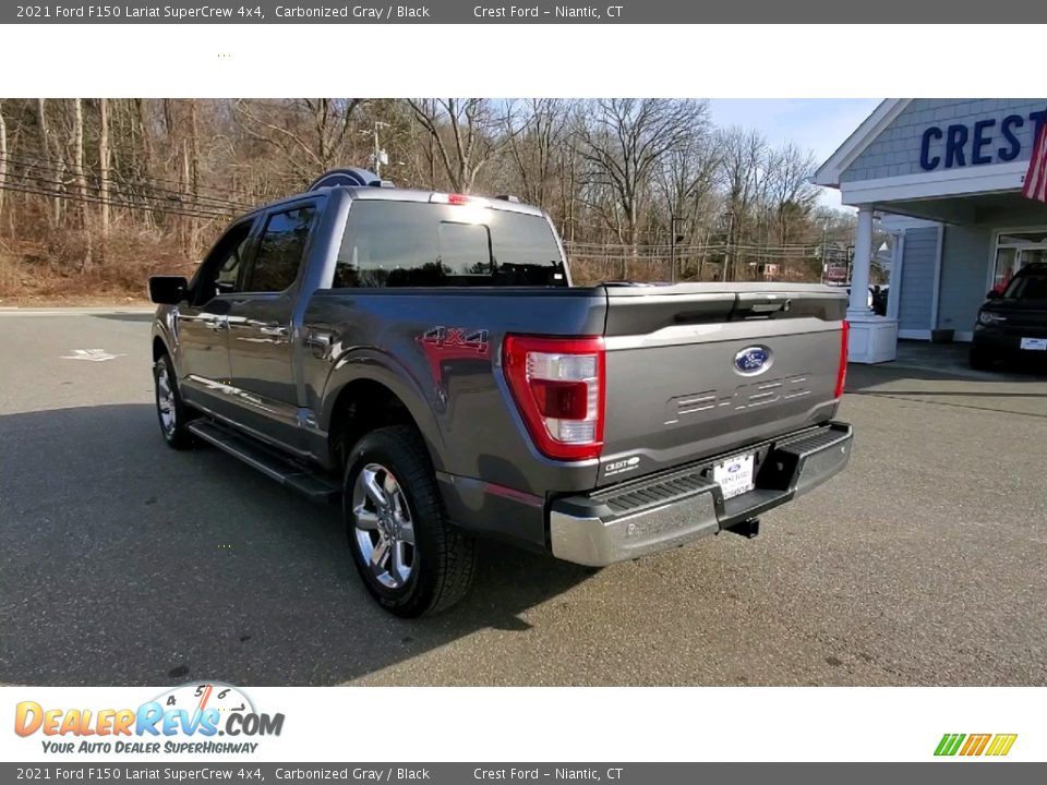 2021 Ford F150 Lariat SuperCrew 4x4 Carbonized Gray / Black Photo #5