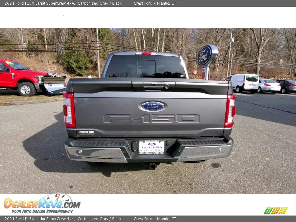 2021 Ford F150 Lariat SuperCrew 4x4 Carbonized Gray / Black Photo #6