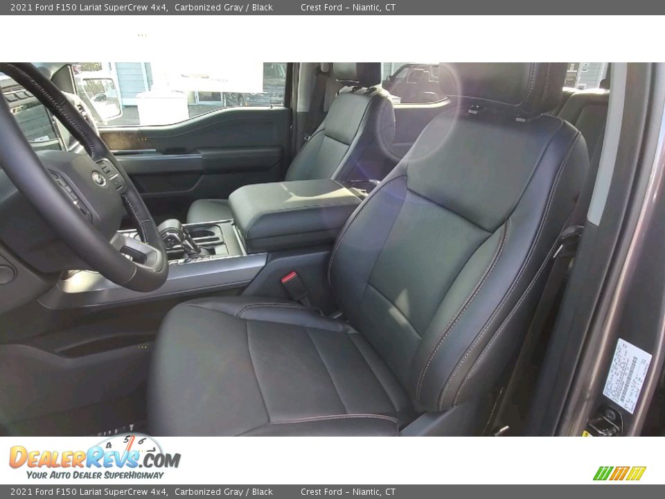 2021 Ford F150 Lariat SuperCrew 4x4 Carbonized Gray / Black Photo #11