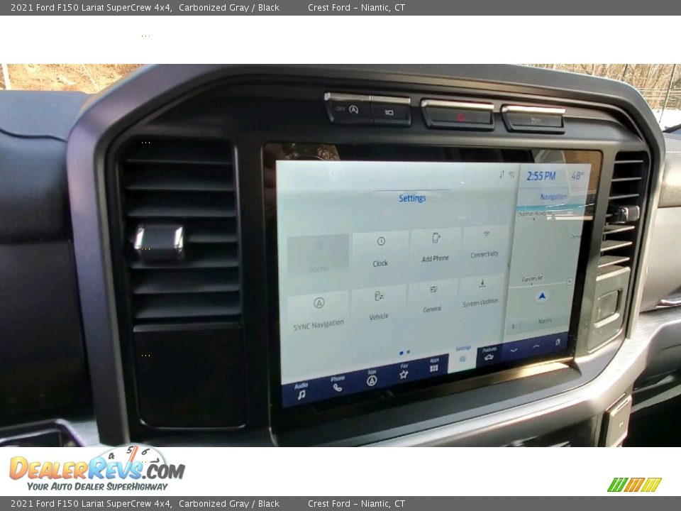 2021 Ford F150 Lariat SuperCrew 4x4 Carbonized Gray / Black Photo #14
