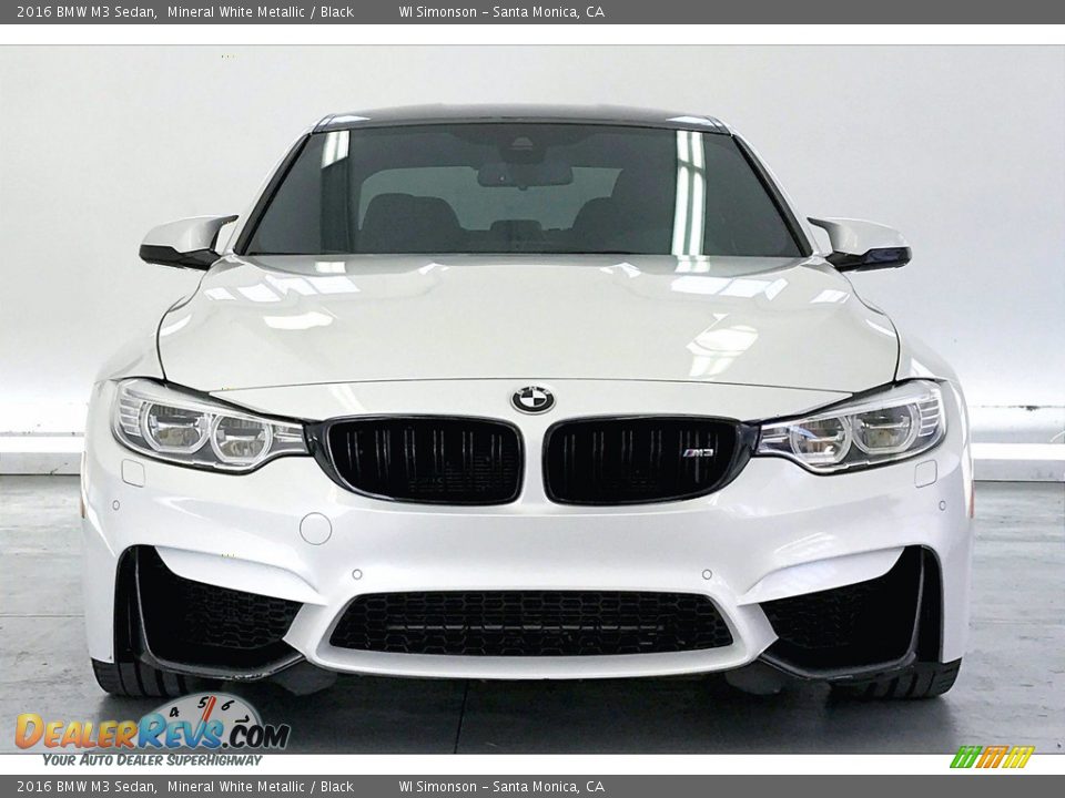 2016 BMW M3 Sedan Mineral White Metallic / Black Photo #2