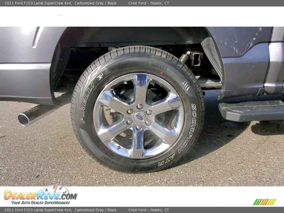2021 Ford F150 Lariat SuperCrew 4x4 Carbonized Gray / Black Photo #22