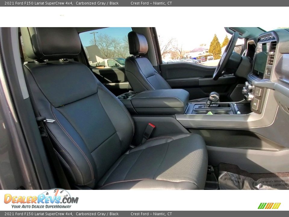 2021 Ford F150 Lariat SuperCrew 4x4 Carbonized Gray / Black Photo #24