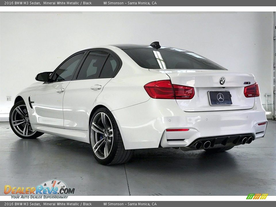 2016 BMW M3 Sedan Mineral White Metallic / Black Photo #10