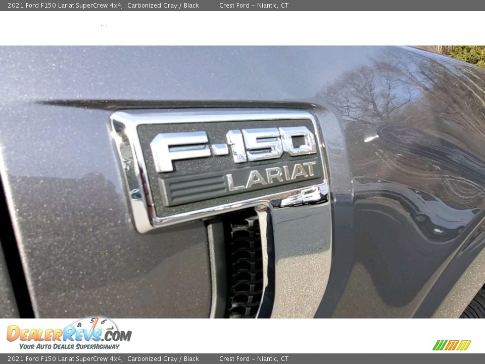2021 Ford F150 Lariat SuperCrew 4x4 Carbonized Gray / Black Photo #26