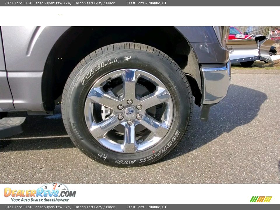 2021 Ford F150 Lariat SuperCrew 4x4 Carbonized Gray / Black Photo #27