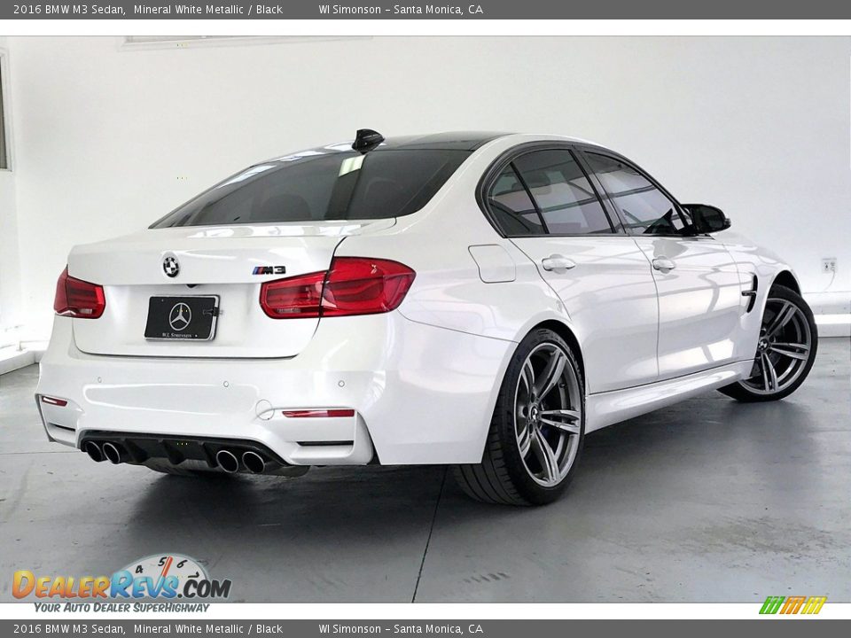 2016 BMW M3 Sedan Mineral White Metallic / Black Photo #13