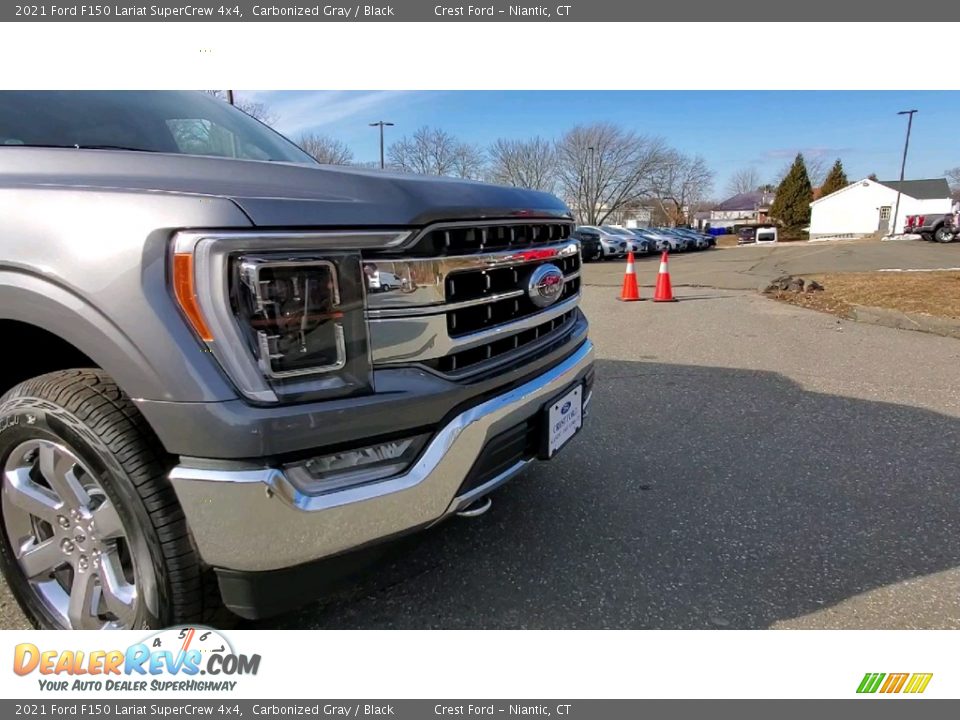 2021 Ford F150 Lariat SuperCrew 4x4 Carbonized Gray / Black Photo #28