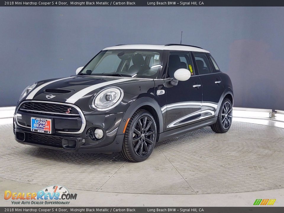 2018 Mini Hardtop Cooper S 4 Door Midnight Black Metallic / Carbon Black Photo #3