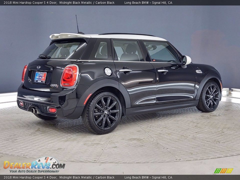 2018 Mini Hardtop Cooper S 4 Door Midnight Black Metallic / Carbon Black Photo #5