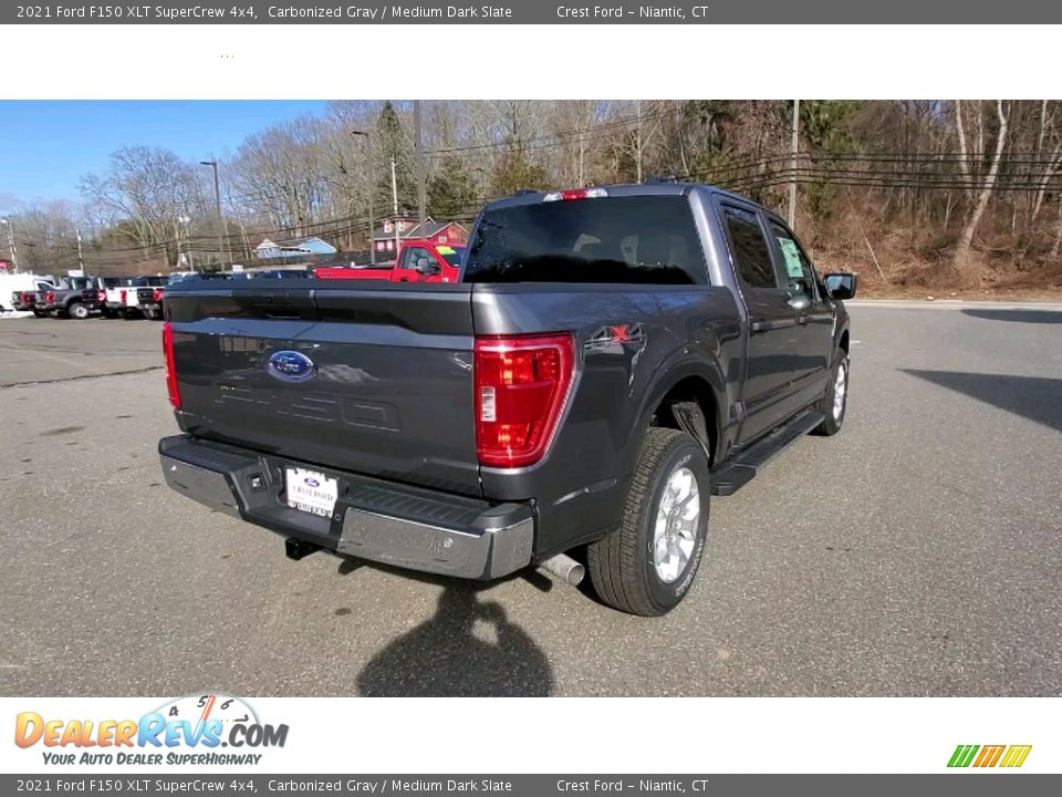 2021 Ford F150 XLT SuperCrew 4x4 Carbonized Gray / Medium Dark Slate Photo #7