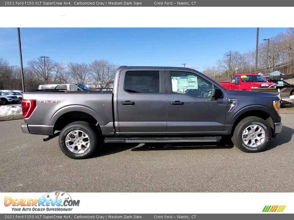 2021 Ford F150 XLT SuperCrew 4x4 Carbonized Gray / Medium Dark Slate Photo #8