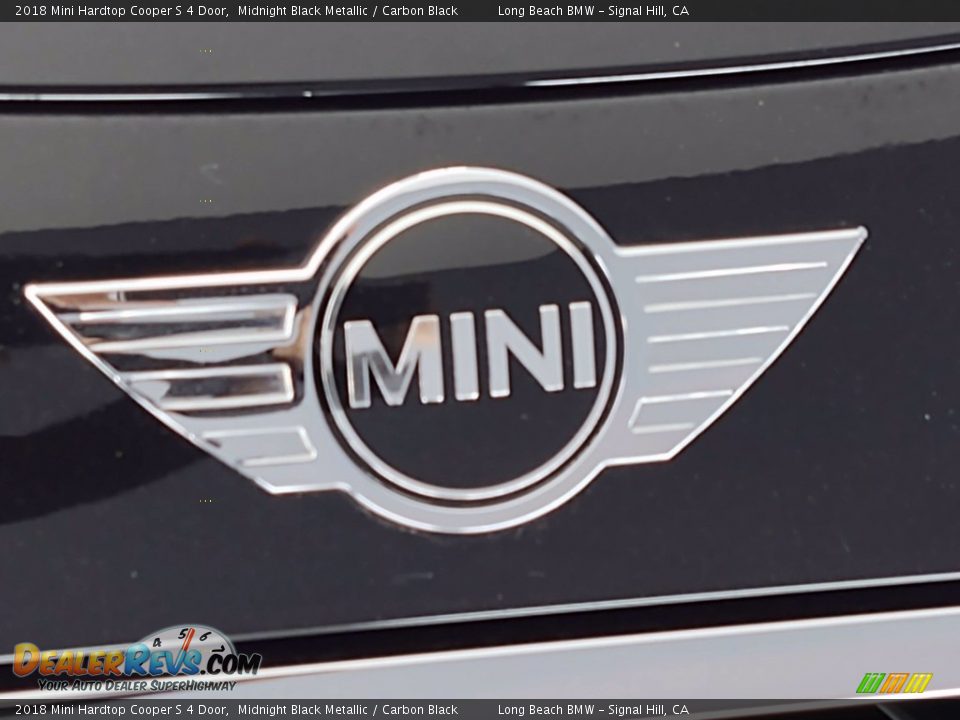 2018 Mini Hardtop Cooper S 4 Door Midnight Black Metallic / Carbon Black Photo #8