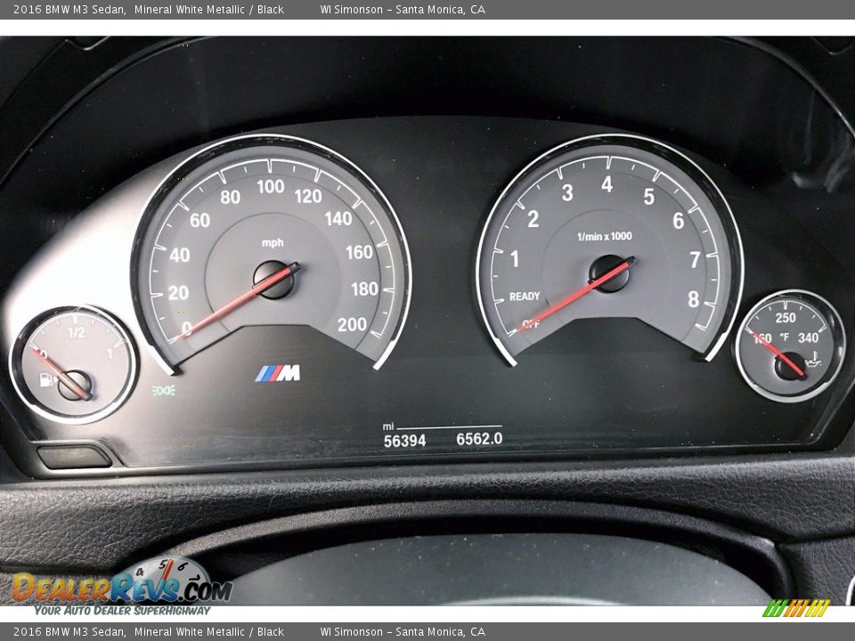 2016 BMW M3 Sedan Gauges Photo #23