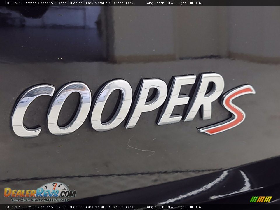 2018 Mini Hardtop Cooper S 4 Door Midnight Black Metallic / Carbon Black Photo #11