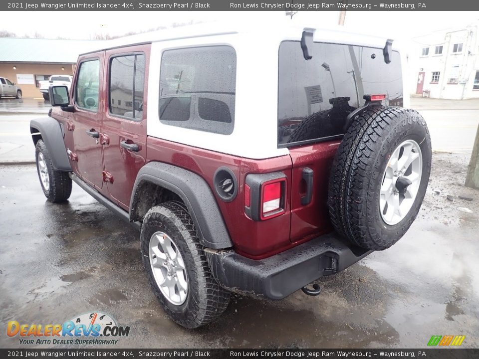 2021 Jeep Wrangler Unlimited Islander 4x4 Snazzberry Pearl / Black Photo #3