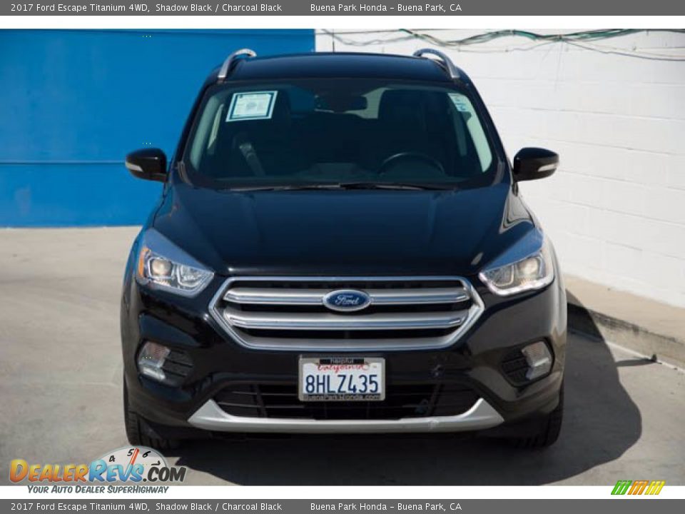 2017 Ford Escape Titanium 4WD Shadow Black / Charcoal Black Photo #7