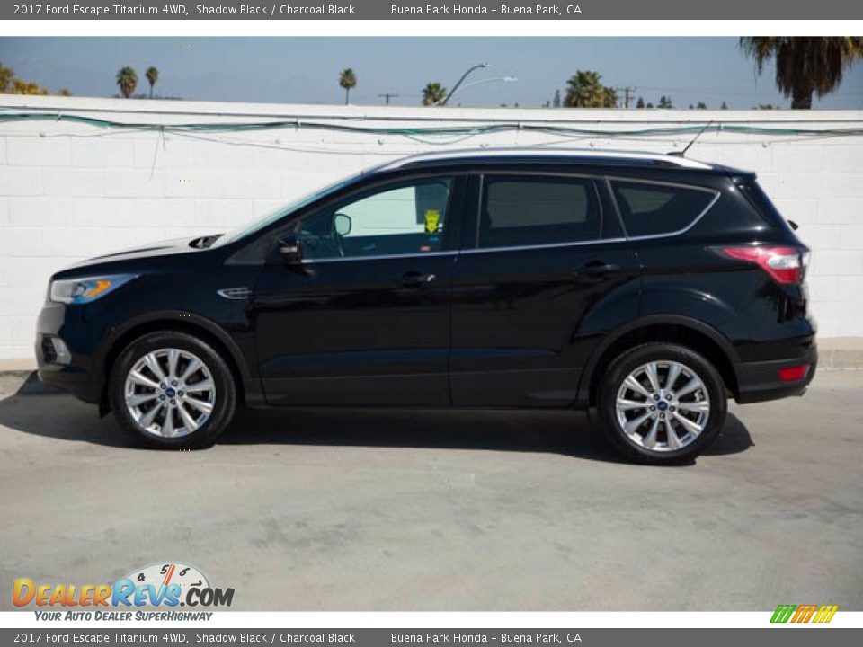 2017 Ford Escape Titanium 4WD Shadow Black / Charcoal Black Photo #8