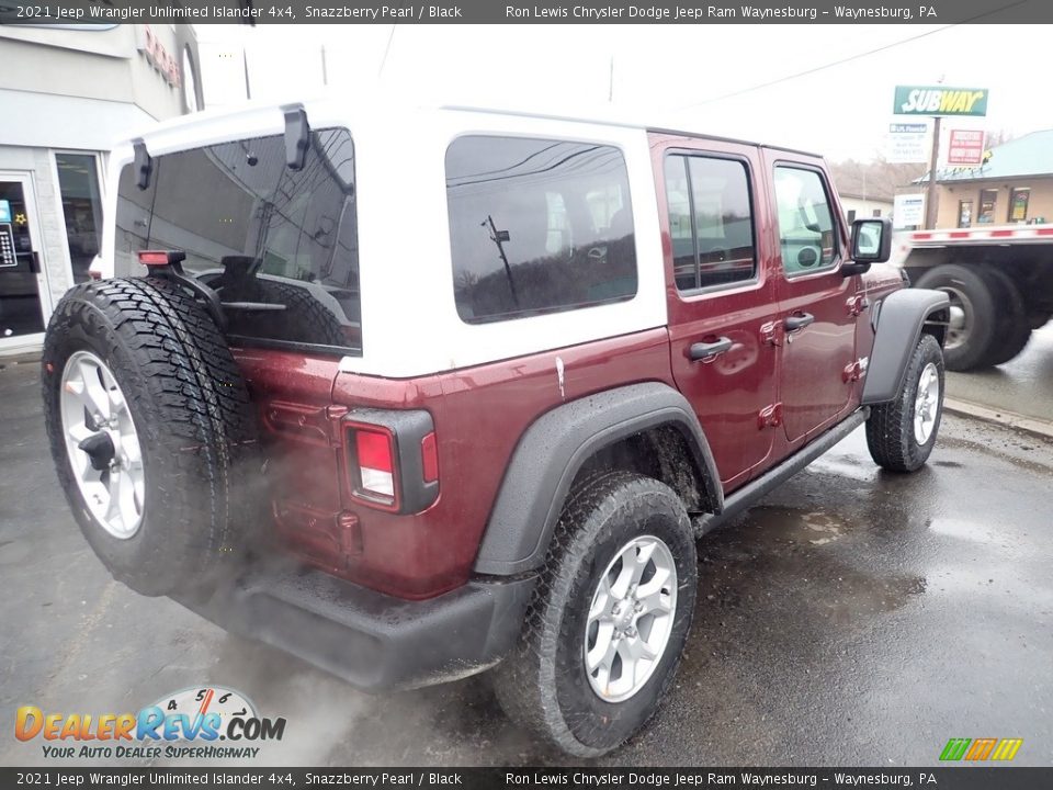 2021 Jeep Wrangler Unlimited Islander 4x4 Snazzberry Pearl / Black Photo #5