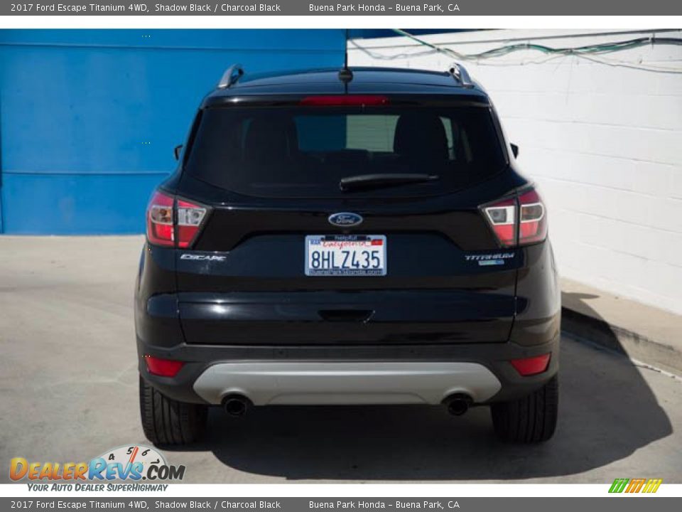 2017 Ford Escape Titanium 4WD Shadow Black / Charcoal Black Photo #9