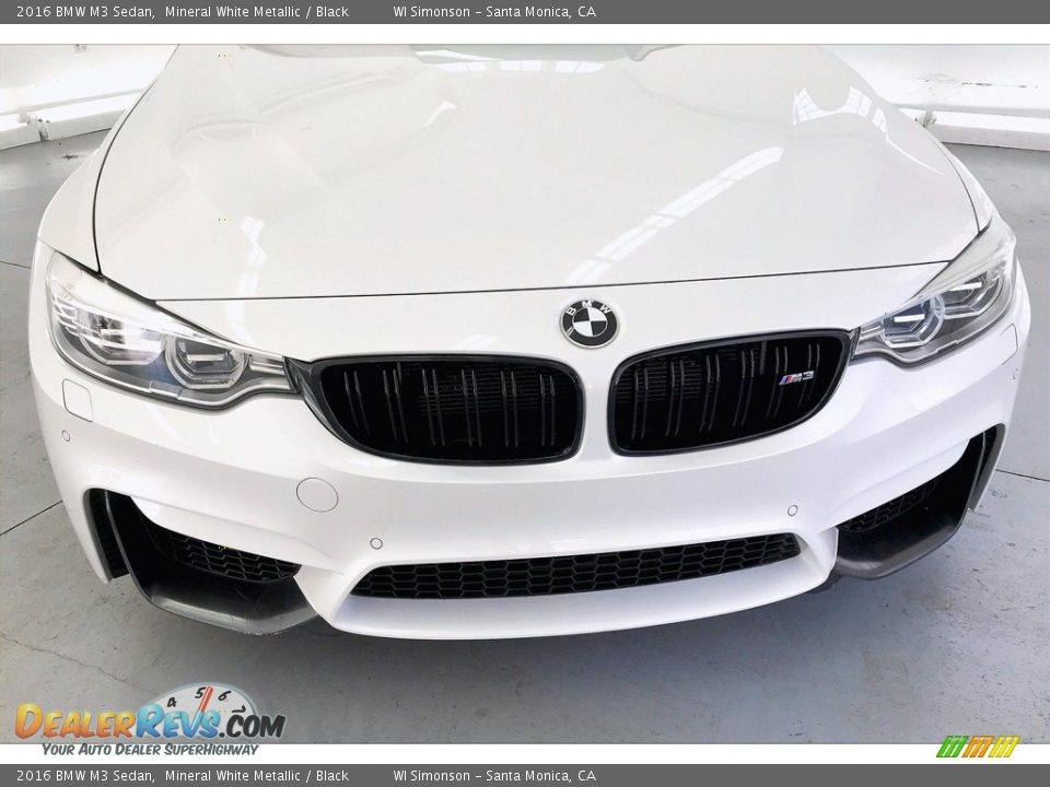 2016 BMW M3 Sedan Mineral White Metallic / Black Photo #30