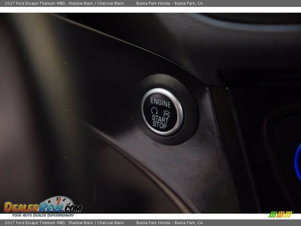 2017 Ford Escape Titanium 4WD Shadow Black / Charcoal Black Photo #14