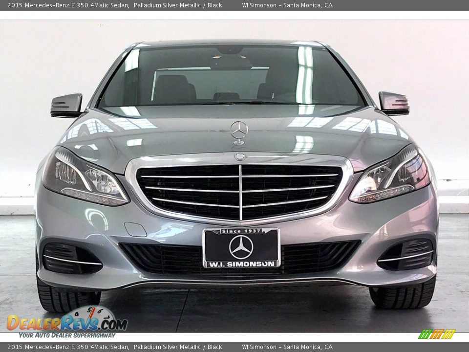 2015 Mercedes-Benz E 350 4Matic Sedan Palladium Silver Metallic / Black Photo #2