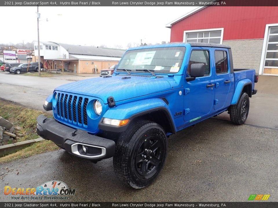 2021 Jeep Gladiator Sport 4x4 Hydro Blue Pearl / Black Photo #1