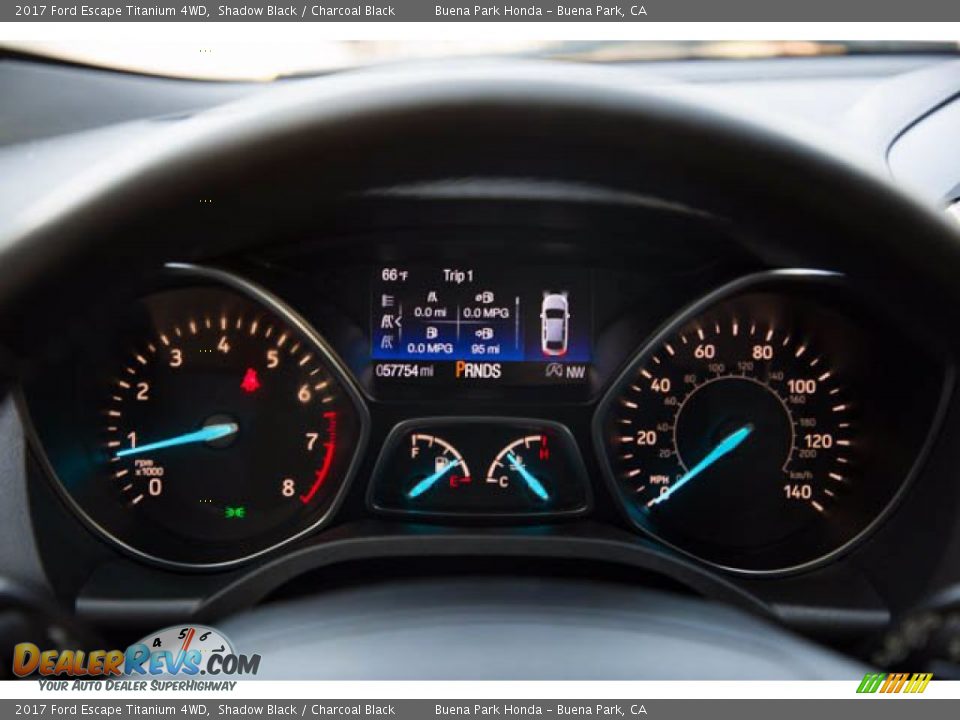 2017 Ford Escape Titanium 4WD Shadow Black / Charcoal Black Photo #26