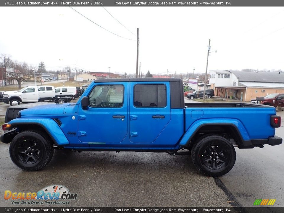 2021 Jeep Gladiator Sport 4x4 Hydro Blue Pearl / Black Photo #3