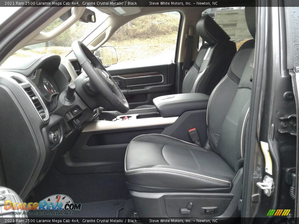 Black Interior - 2021 Ram 2500 Laramie Mega Cab 4x4 Photo #10