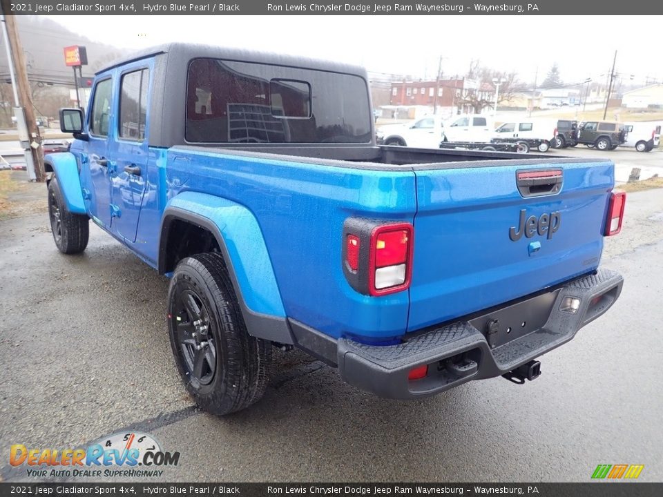 2021 Jeep Gladiator Sport 4x4 Hydro Blue Pearl / Black Photo #4