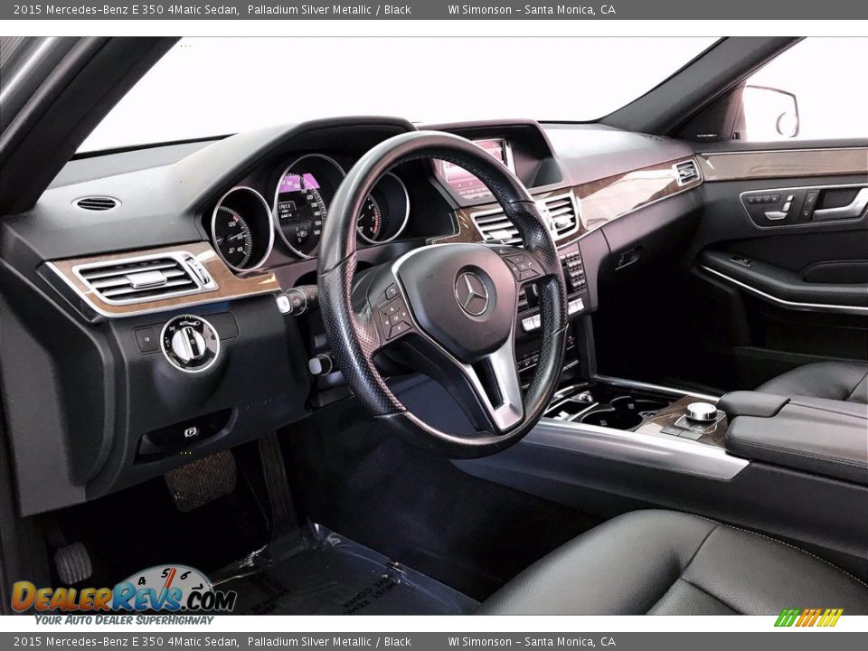 2015 Mercedes-Benz E 350 4Matic Sedan Palladium Silver Metallic / Black Photo #14